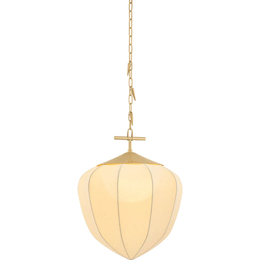 Hoshi Pendant by Corbett in vintage brass. Made from steel in a unique style.