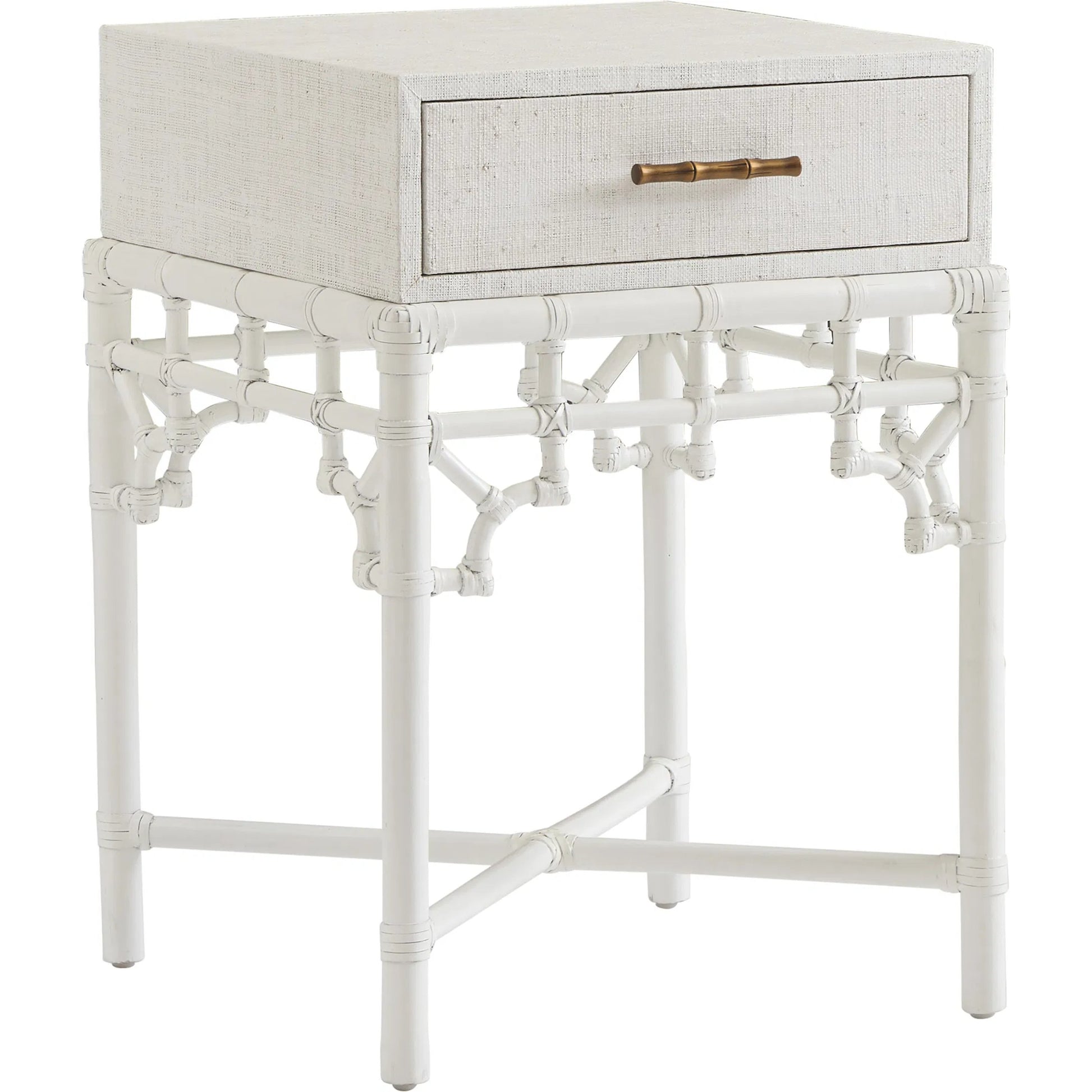 Arvida Shell Key Night Table by Tommy Bahama Home in shell key. Made from unique in a transitional style.