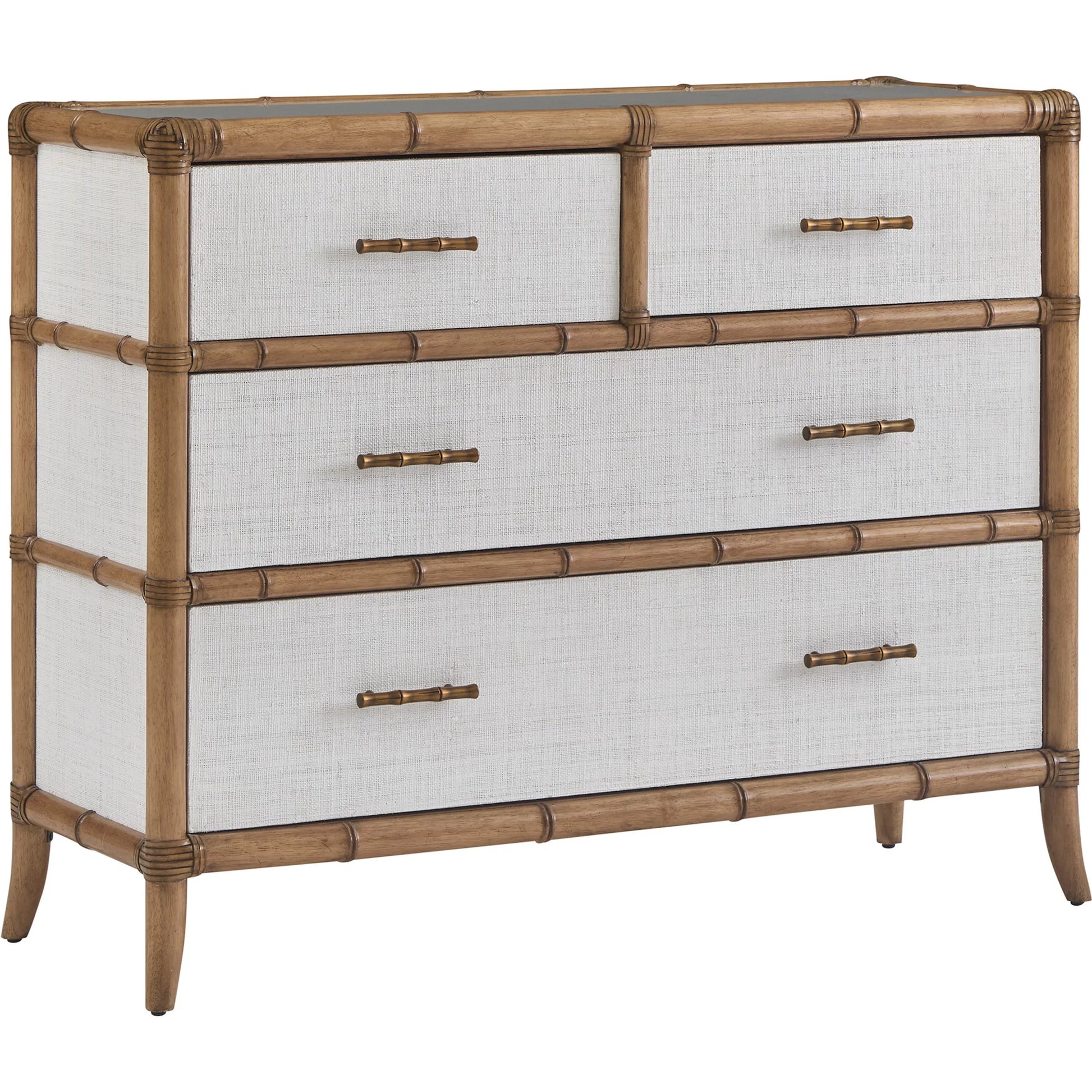 Hall Chest by Tommy Bahama Home in shell key. Made from unique in a unique style.