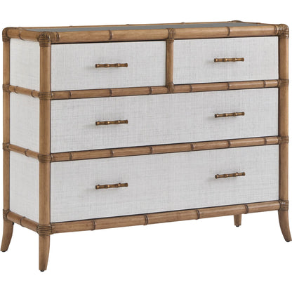 Hall Chest by Tommy Bahama Home in shell key. Made from unique in a unique style.