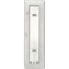 Natural Alabaster, Polished Nickel, Opaque, White