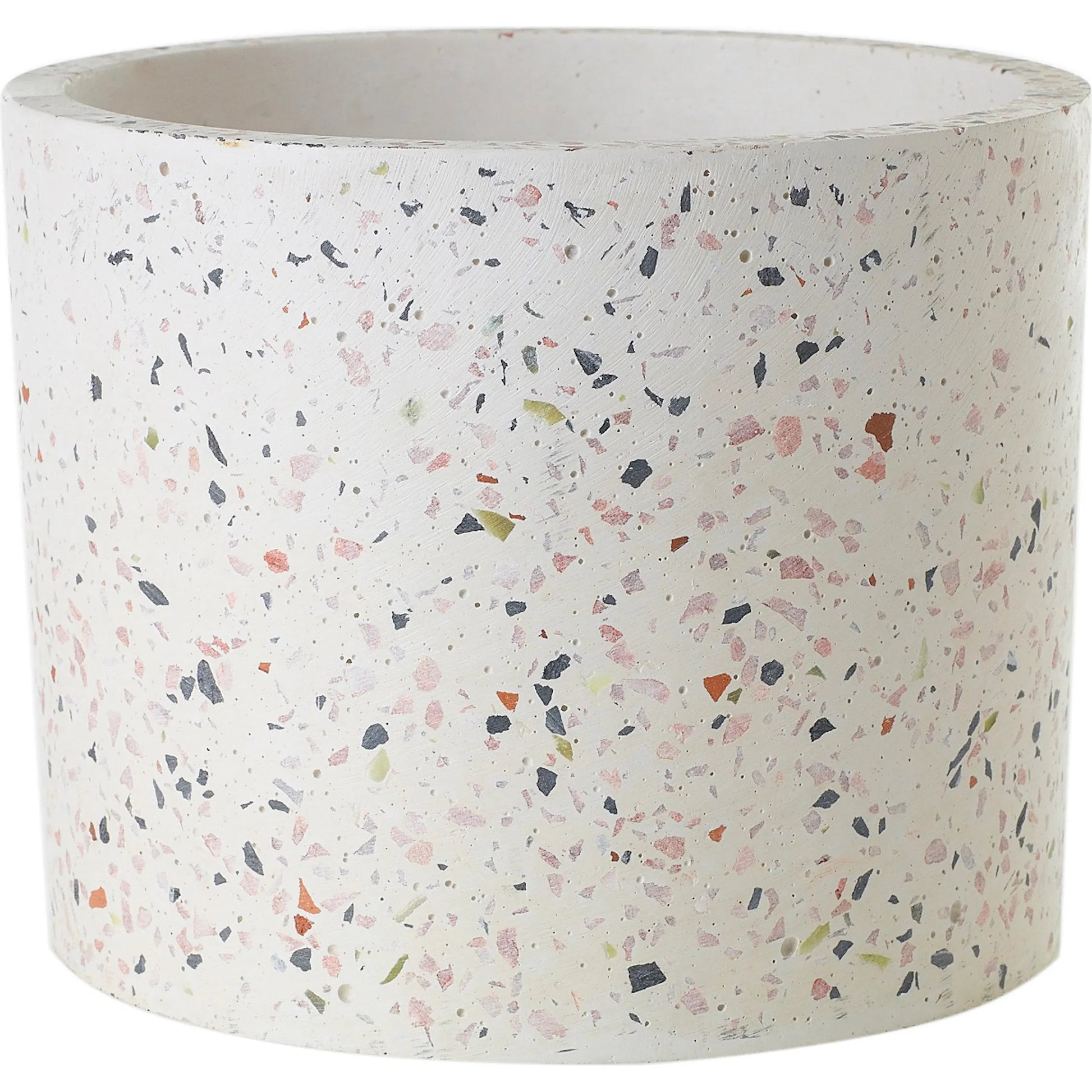 Terrazzo Pot by Accent Decor in white. Made from natural stone in a modern style.
