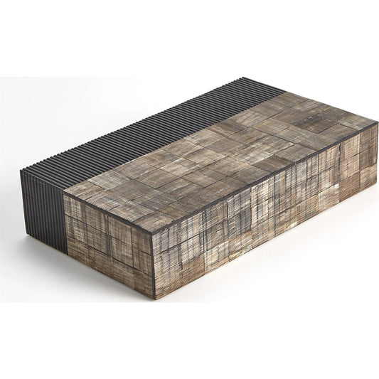 Gilles Ribbed Horn/Resin Box by Global Views. Made from unique in a modern style.
