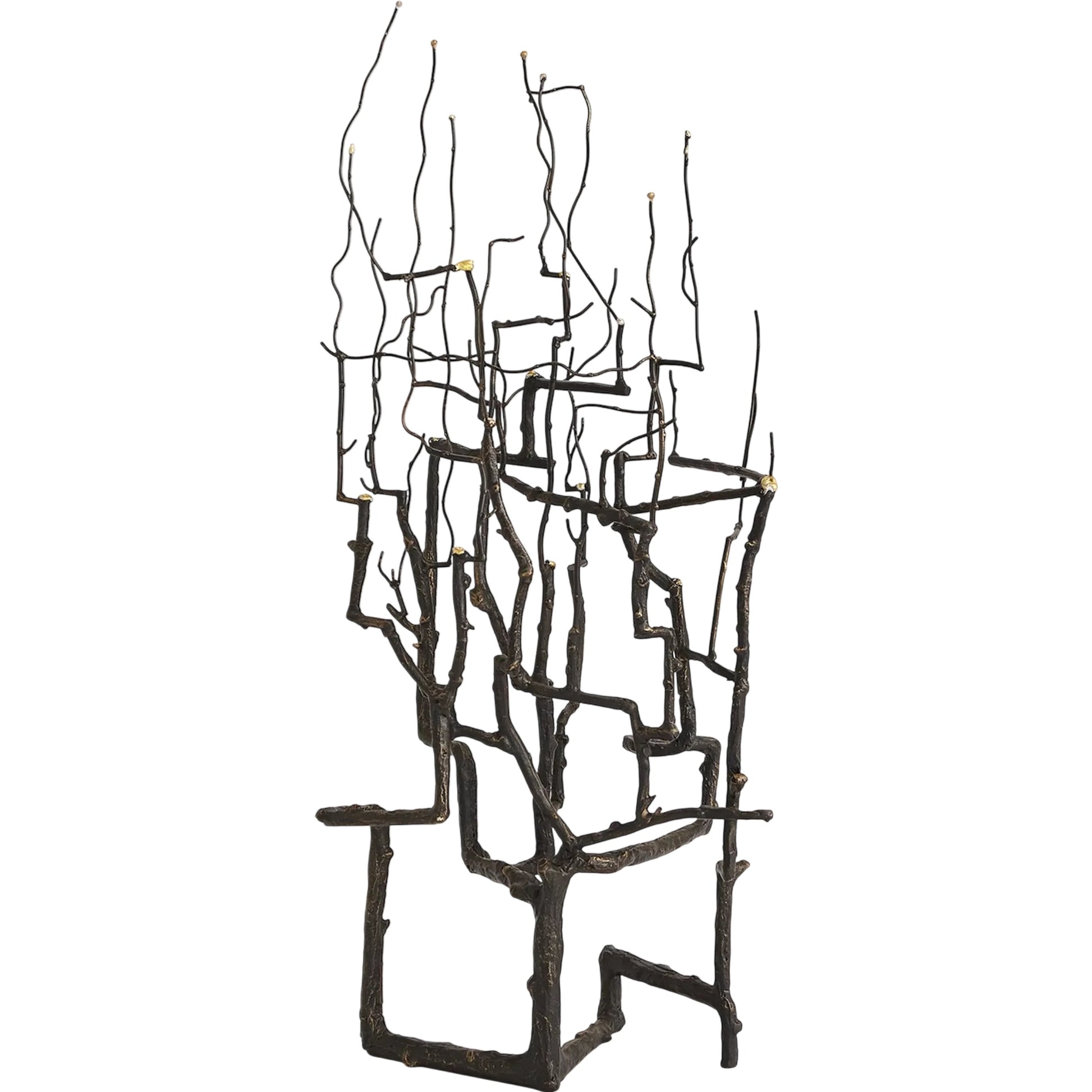 Willow Sculpture by Global Views in bronze. Made from unique in a modern style.