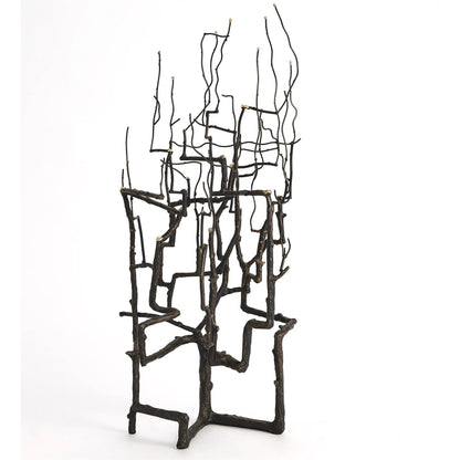 Willow Sculpture by Global Views in bronze. Made from unique in a modern style.