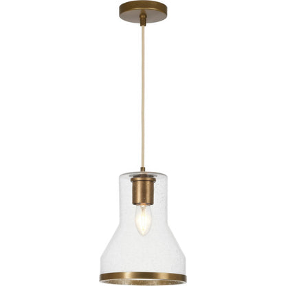 Alicia 1 Light Mini-Pendant by Varaluz. Made from steel, glass in a unique style.