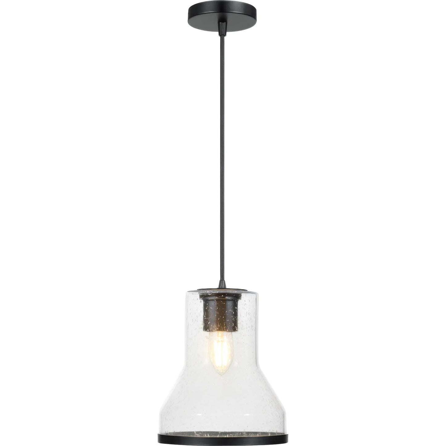 004 SI-2536882 | Primary Silo | Alicia 1 Light Mini-Pendant by Varaluz. Made from steel, glass in a unique style.