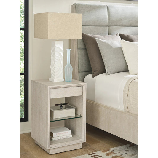 Rosario Open Night Table by Tommy Bahama Home. Made from wood in a unique style.