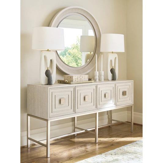 Marisol Round Mirror by Tommy Bahama Home. Made from unique in a unique style.