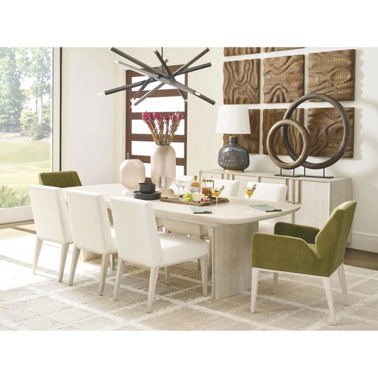 Estrella Upholstered Arm Chair by Tommy Bahama Home. Made from wood in a unique style.