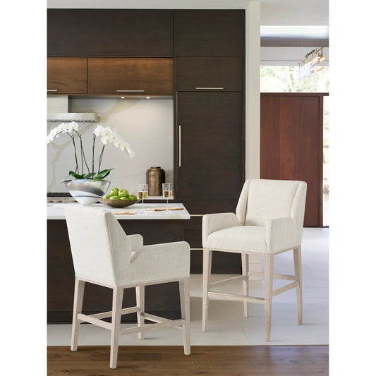 Antonio Upholstered Counter Stool by Tommy Bahama Home. Made from wood in a unique style.
