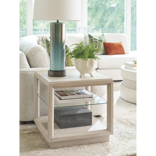 Altura Square End Table by Tommy Bahama Home. Made from wood in a unique style.