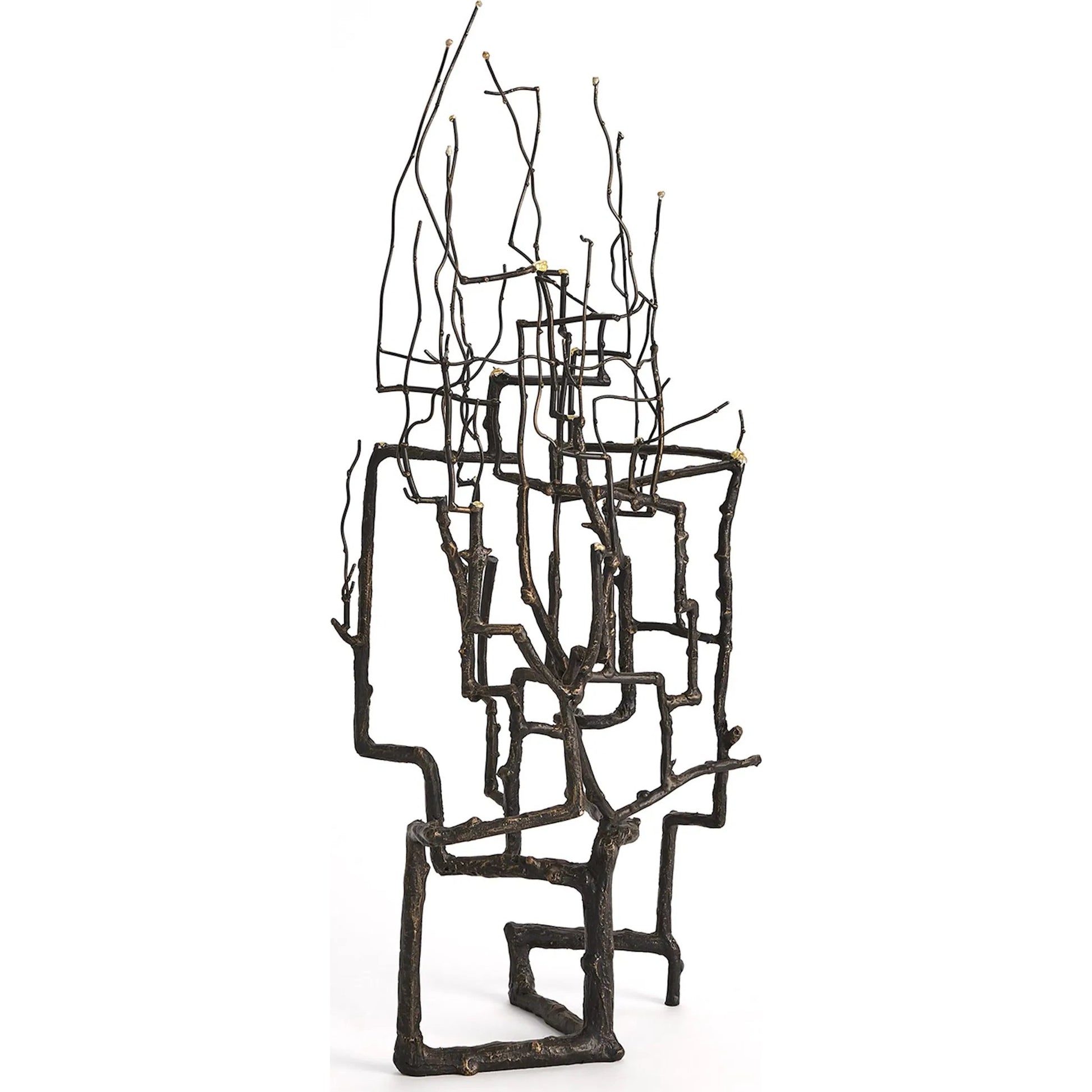 Willow Sculpture by Global Views in bronze. Made from unique in a modern style.