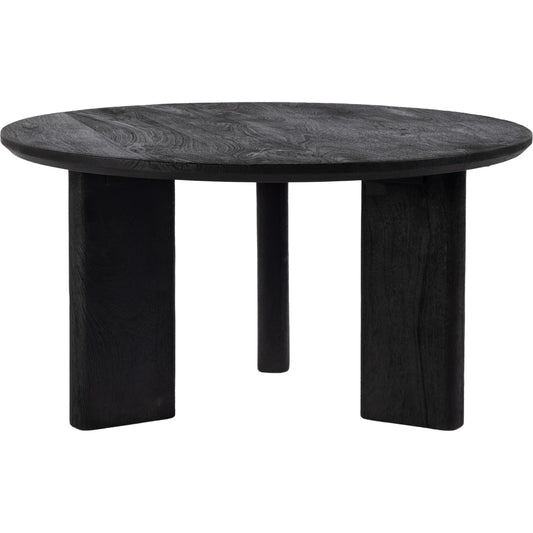 Jenni Coffee Table by Butler Specialty Company in black. Made from mango solids in a modern style.