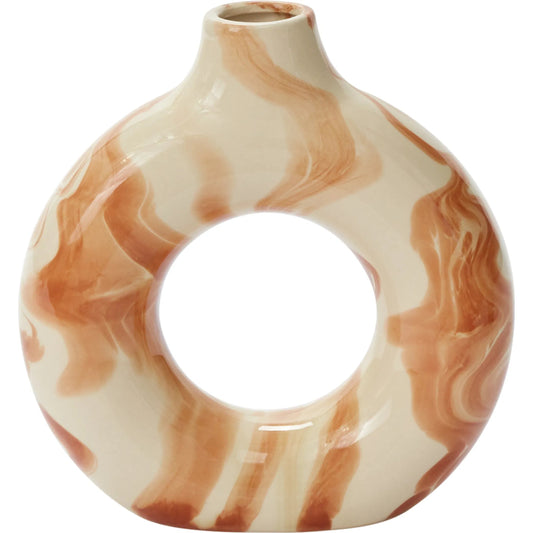 Augury Vase by Accent Decor in brown. Made from ceramic in a unique style.