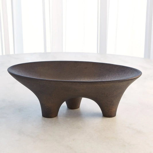 Opus Triple Leg Bowl by Global Views. Made from ceramic in a modern style.