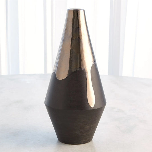 Gilded Dip Vase by Global Views in platinum. Made from unique in a modern style.
