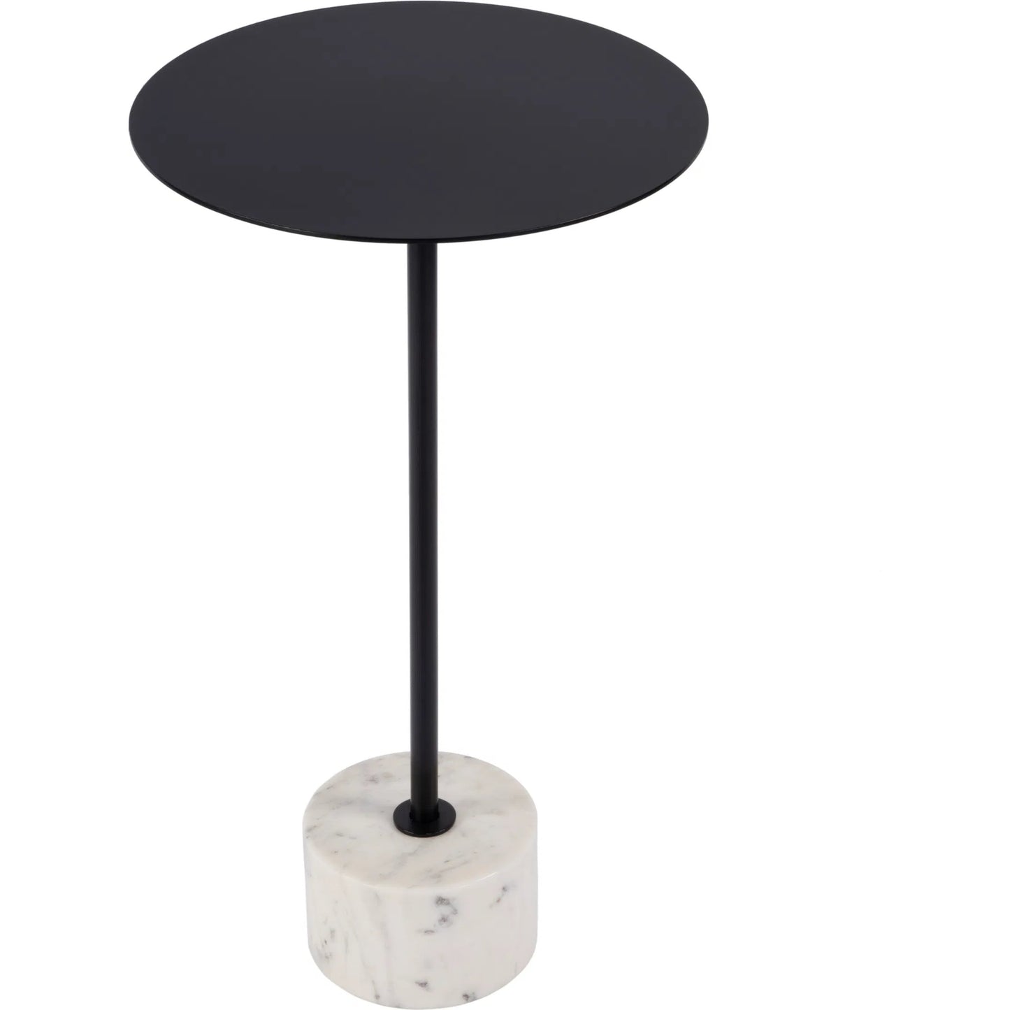 001 SI-2333933 | Primary Silo | Garrett Side Table by Butler Specialty Company in black, white. Made from iron, banswara marble in a modern style.