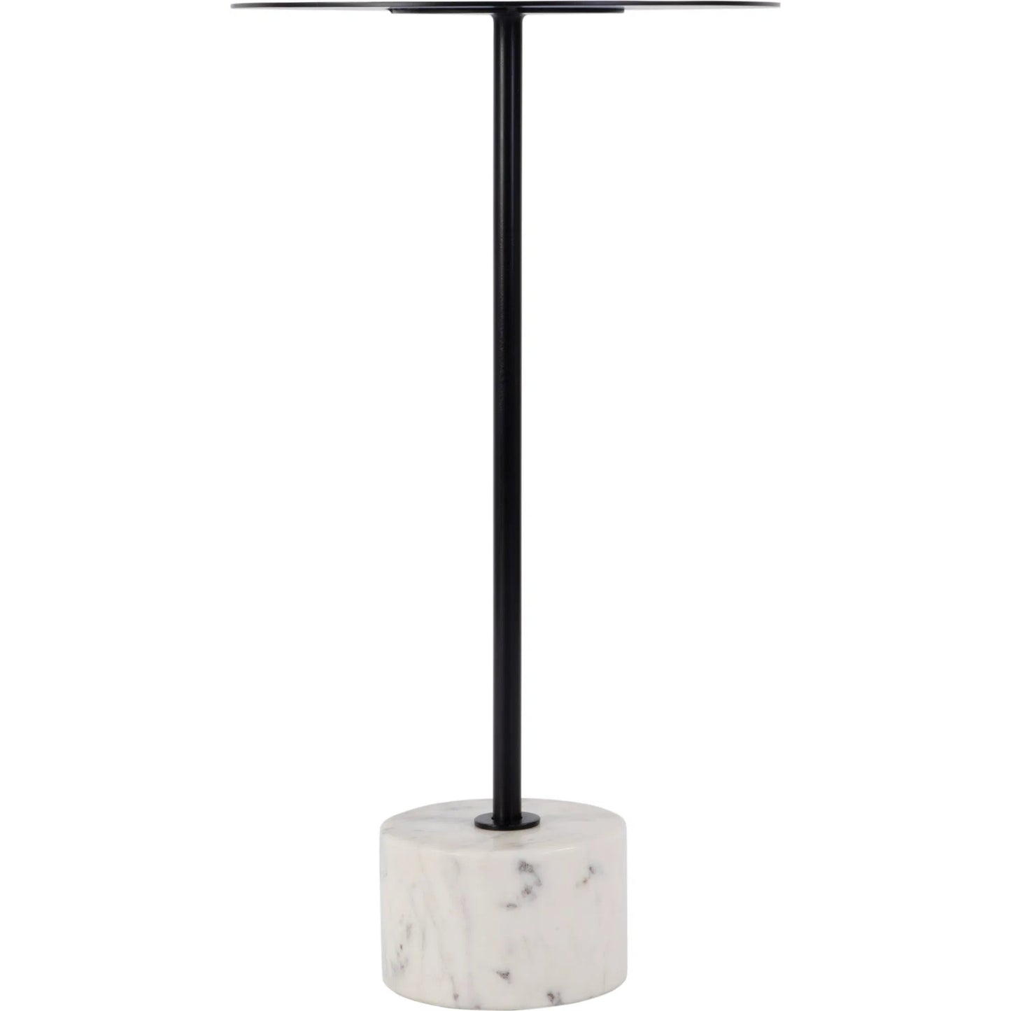 003 SI-2333933 | Additional Silo | Garrett Side Table by Butler Specialty Company in black, white. Made from iron, banswara marble in a modern style.