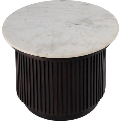 Georgia Side Table by Butler Specialty Company in brown. Made from mango wood, marble in a modern style.