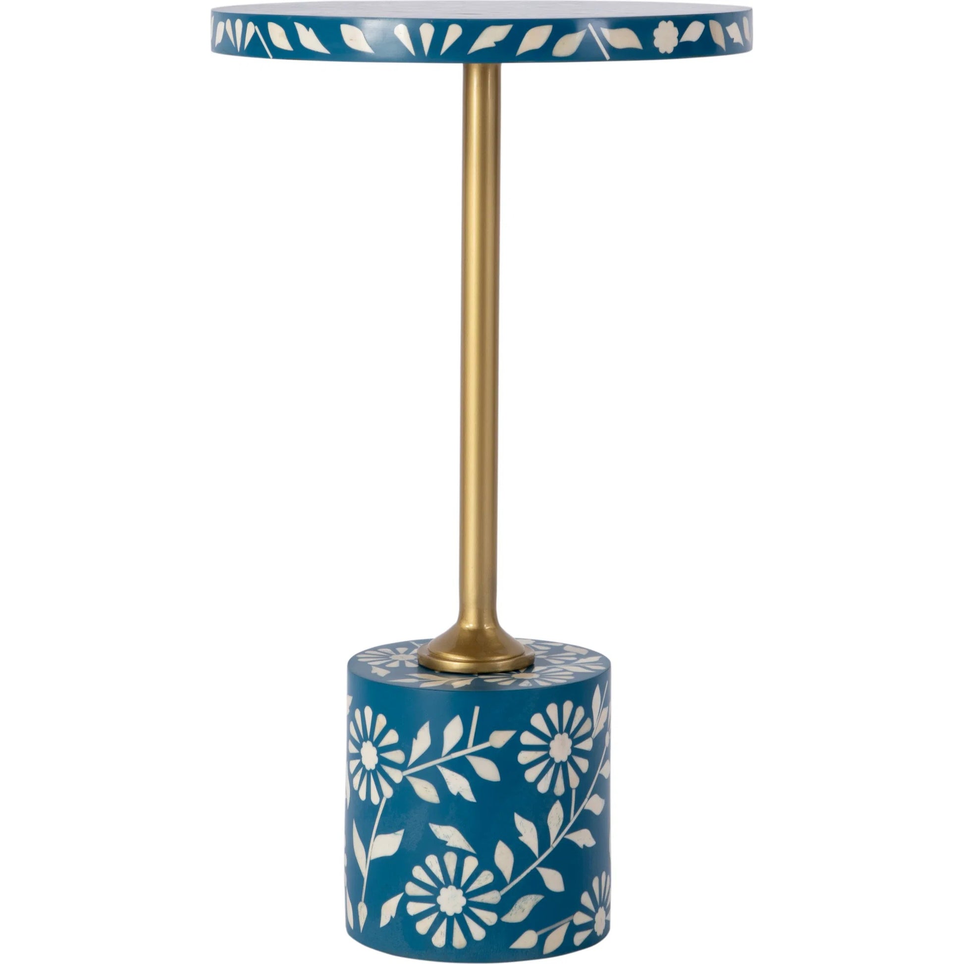Bethel Bone Inlay Side Table by Butler Specialty Company. Made from mdf, iron, bone, resin in a unique style.