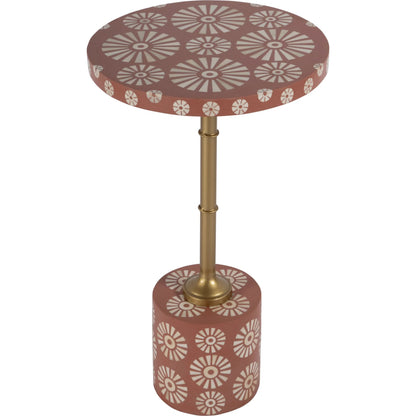 Bethel Bone Inlay Side Table by Butler Specialty Company. Made from mdf, iron, bone, resin in a unique style.