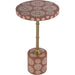 Bethel Bone Inlay Side Table by Butler Specialty Company. Made from mdf, iron, bone, resin in a unique style.