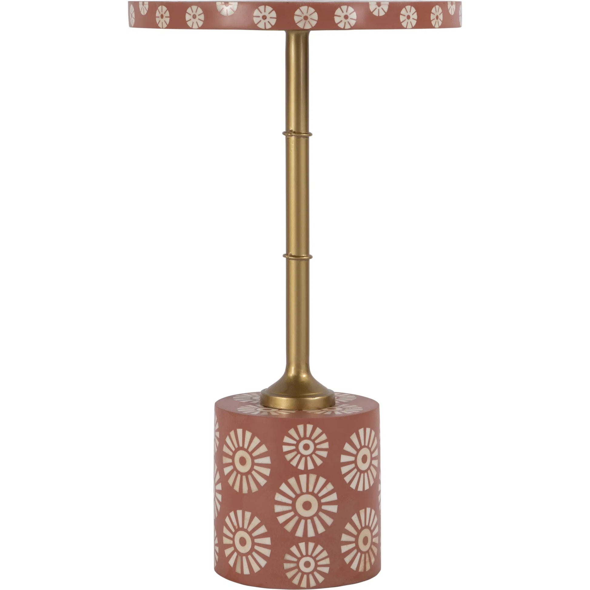 Bethel Bone Inlay Side Table by Butler Specialty Company. Made from mdf, iron, bone, resin in a unique style.