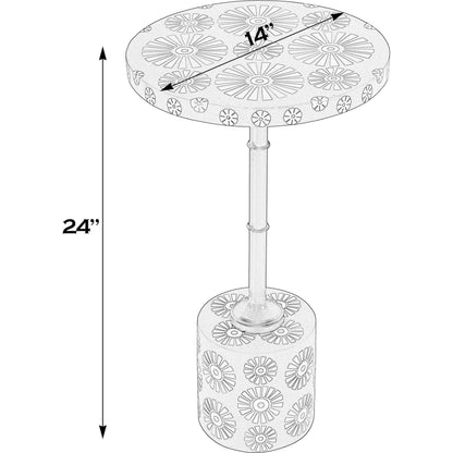 Bethel Bone Inlay Side Table by Butler Specialty Company. Made from mdf, iron, bone, resin in a unique style.