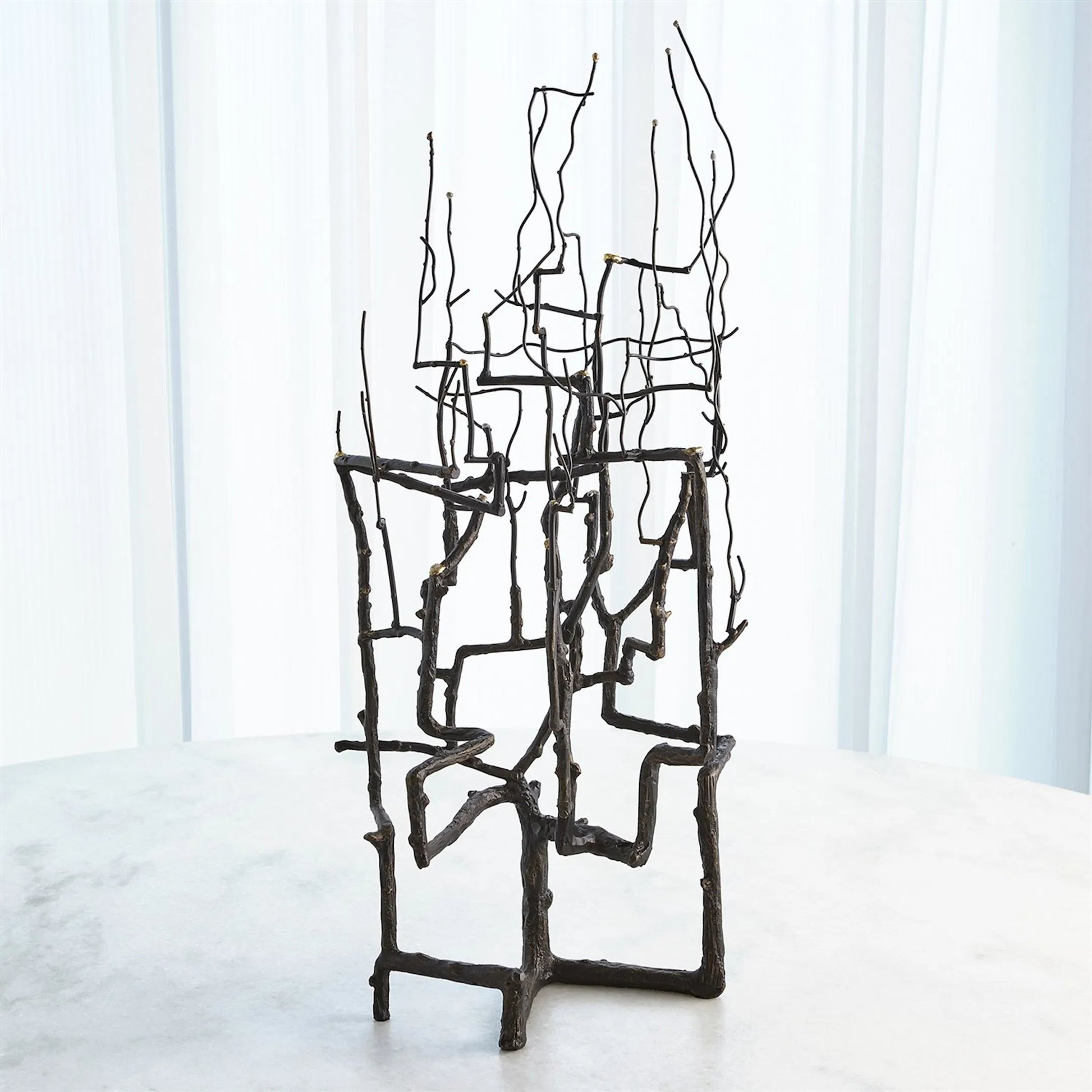 Willow Sculpture by Global Views in bronze. Made from unique in a modern style.