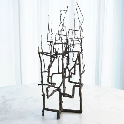 Willow Sculpture by Global Views in bronze. Made from unique in a modern style.