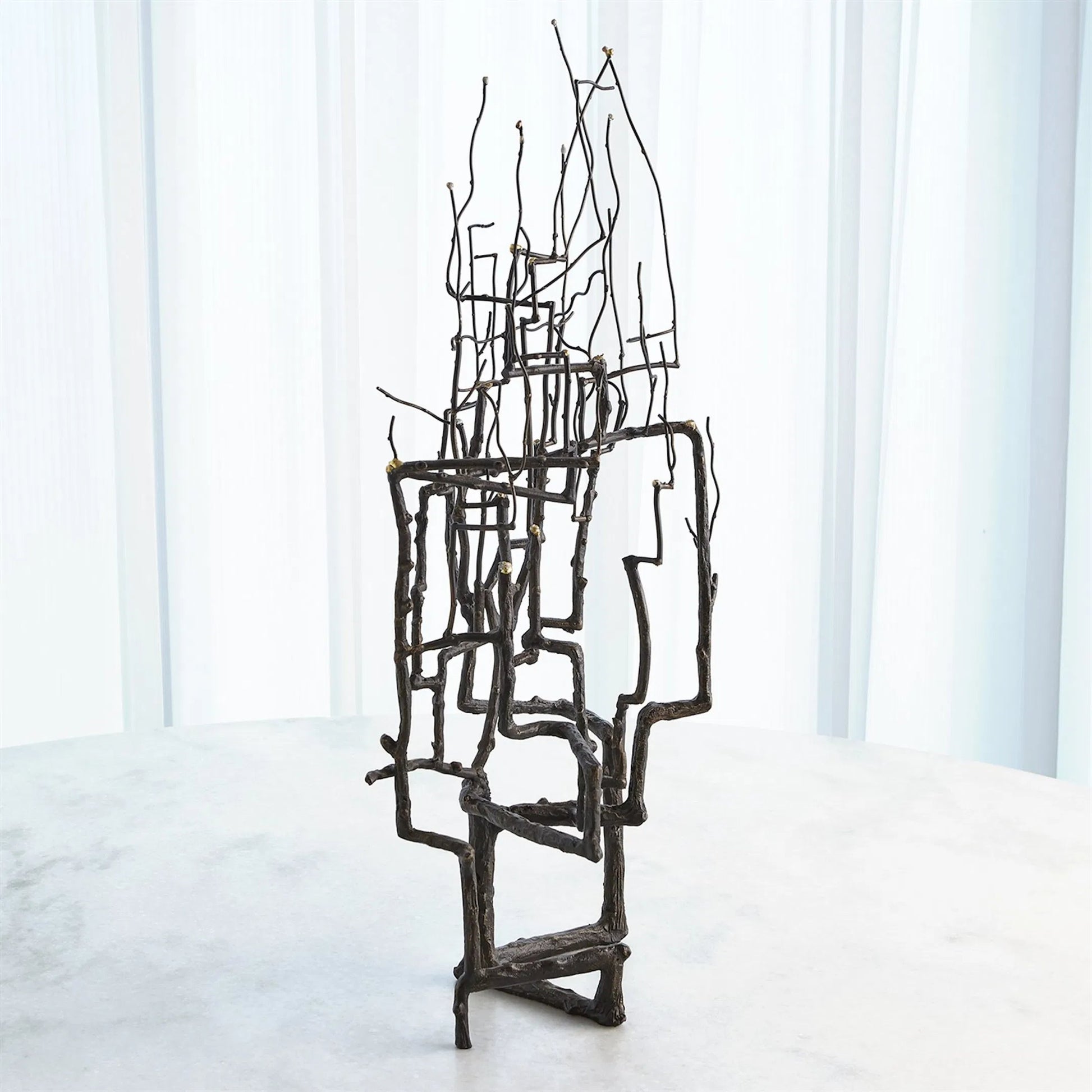 Willow Sculpture by Global Views in bronze. Made from unique in a modern style.