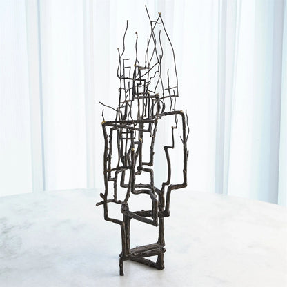 Willow Sculpture by Global Views in bronze. Made from unique in a modern style.