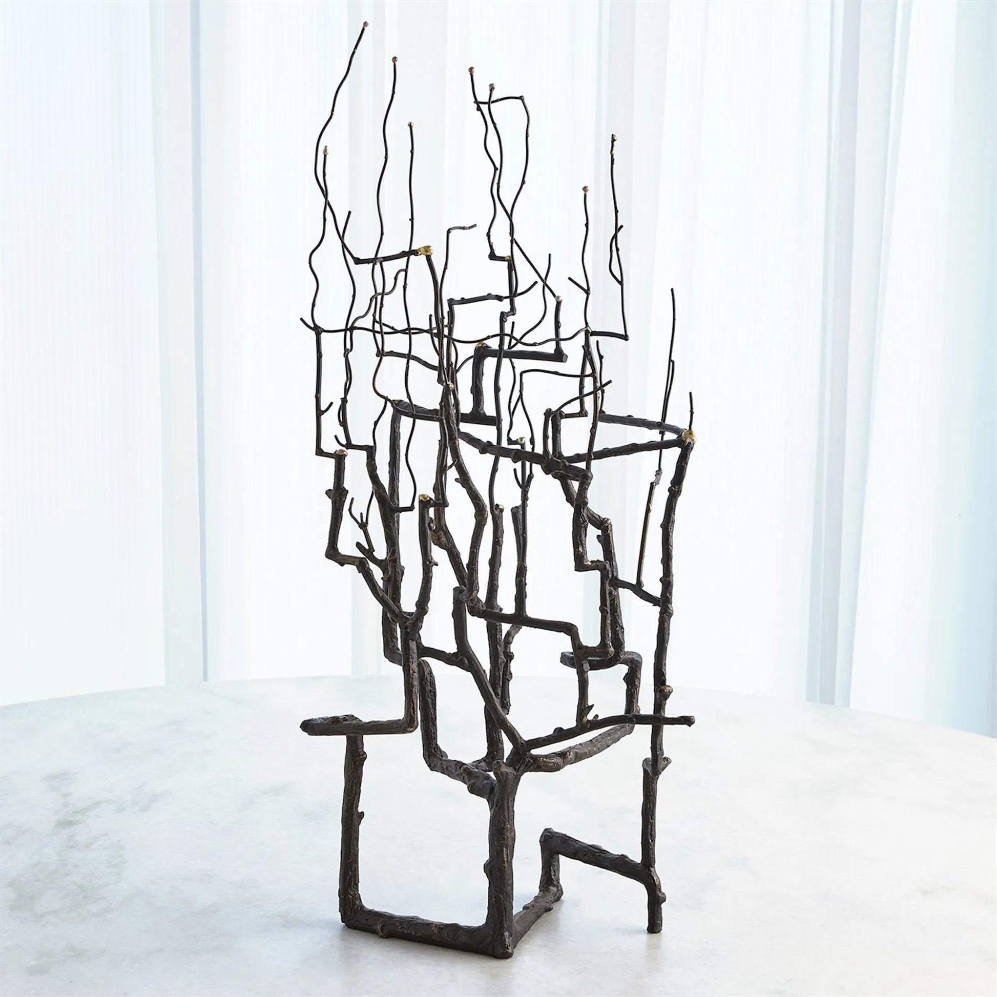 Willow Sculpture by Global Views in bronze. Made from unique in a modern style.