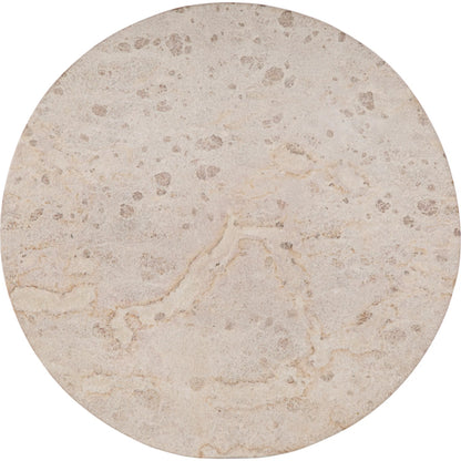 Lucia Pedestal Side Table by Butler Specialty Company in white. Made from marble, iron, mdf in a transitional style.