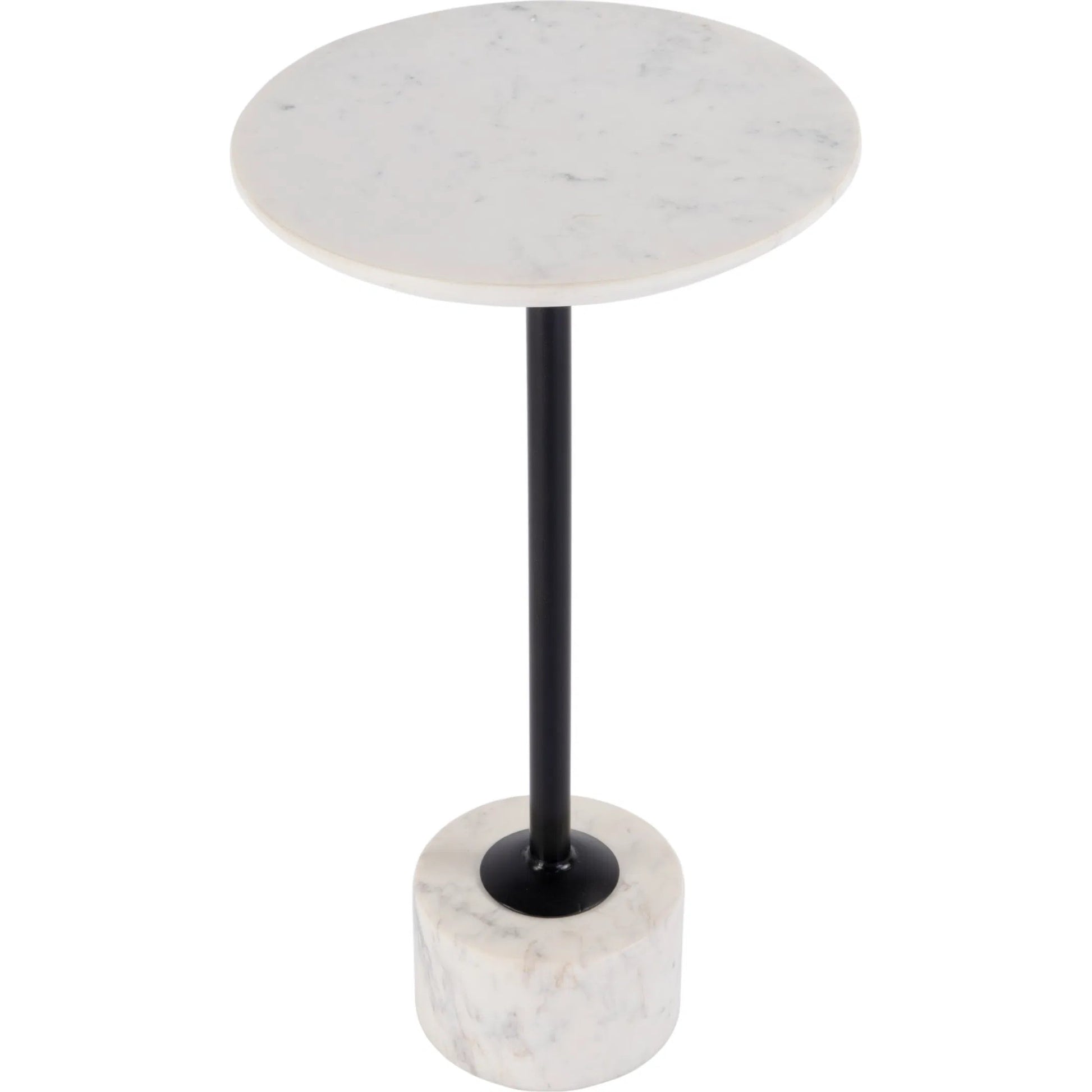 Graham Side Table by Butler Specialty Company in black, white. Made from marble, iron, mdf in a modern style.