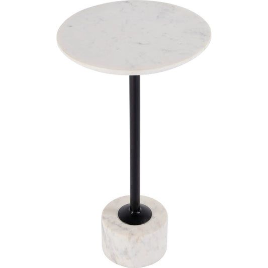 Graham Side Table by Butler Specialty Company in black, white. Made from marble, iron, mdf in a unique style.