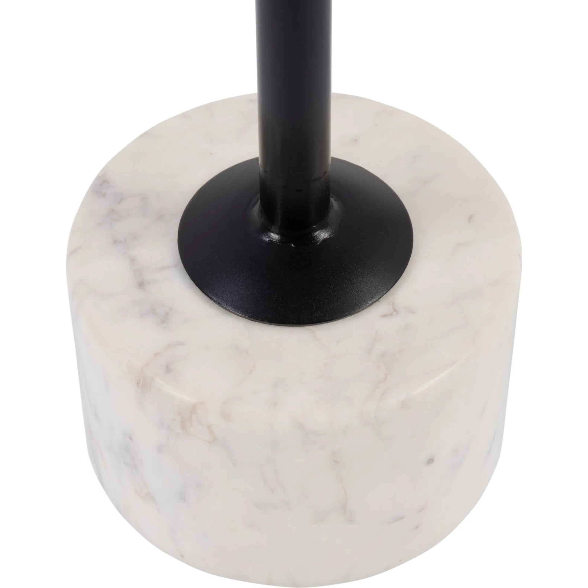 Graham Side Table by Butler Specialty Company in black, white. Made from marble, iron, mdf in a modern style.