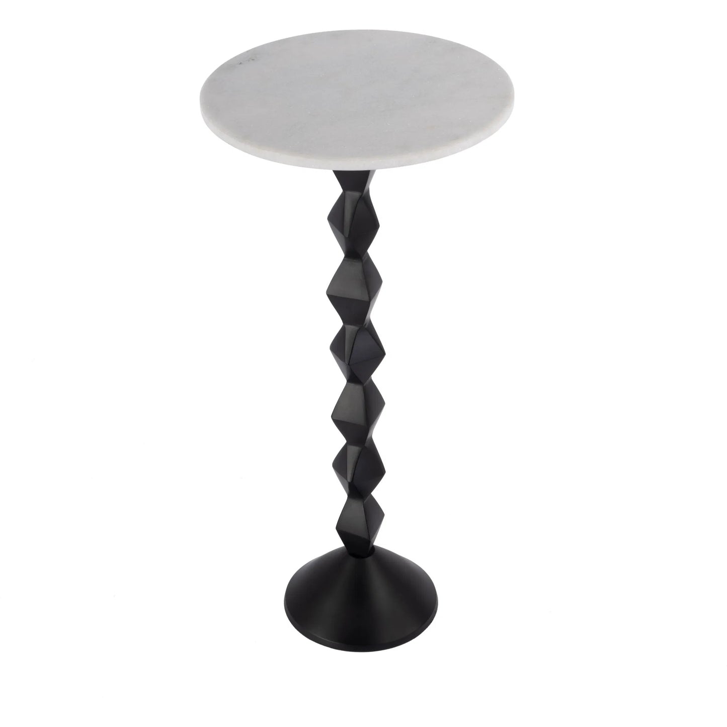 001 SI-2333886 | Primary Silo | Ada Side Table by Butler Specialty Company in black, white. Made from marble, aluminum, iron in a modern style.