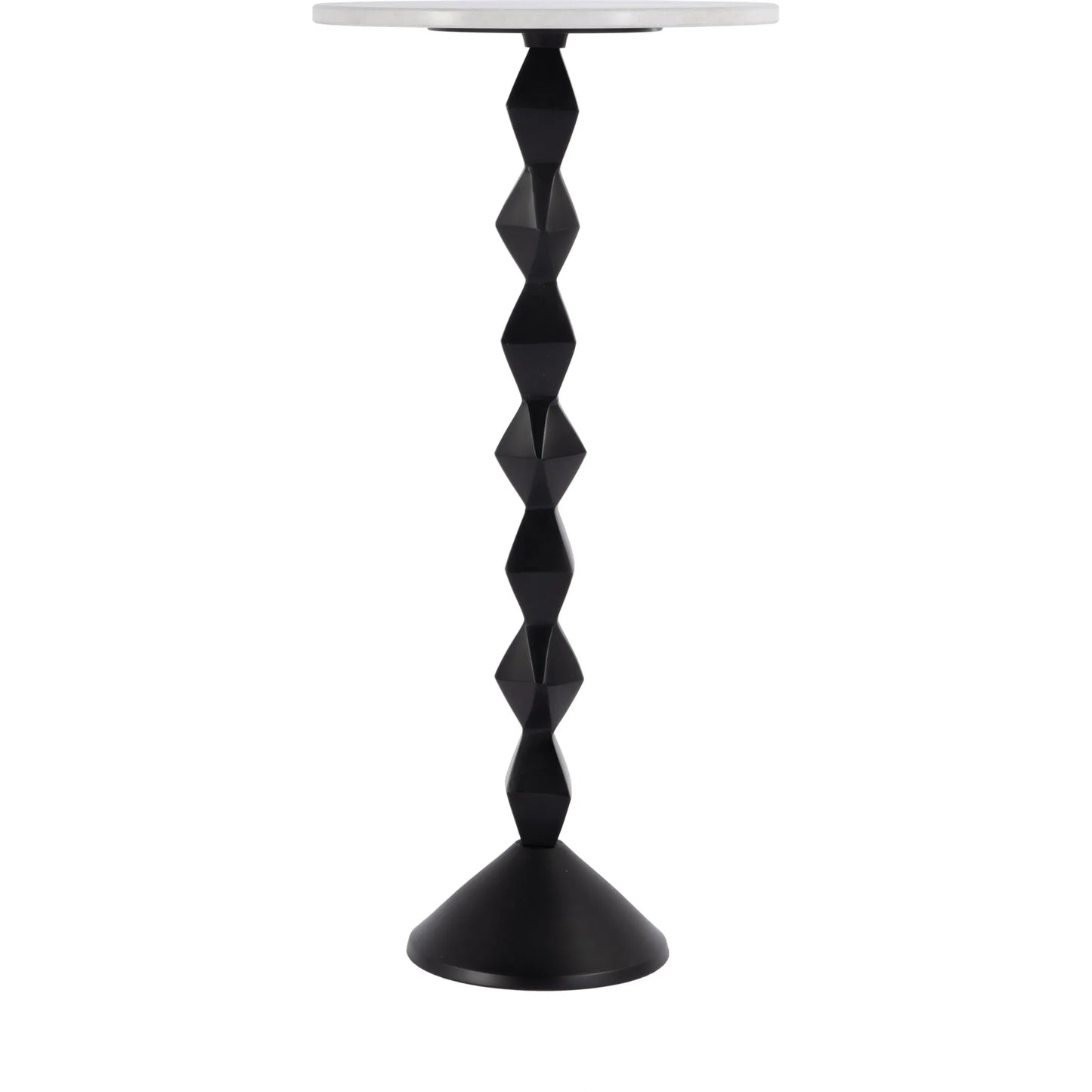 003 SI-2333886 | Additional Silo | Ada Side Table by Butler Specialty Company in black, white. Made from marble, aluminum, iron in a modern style.