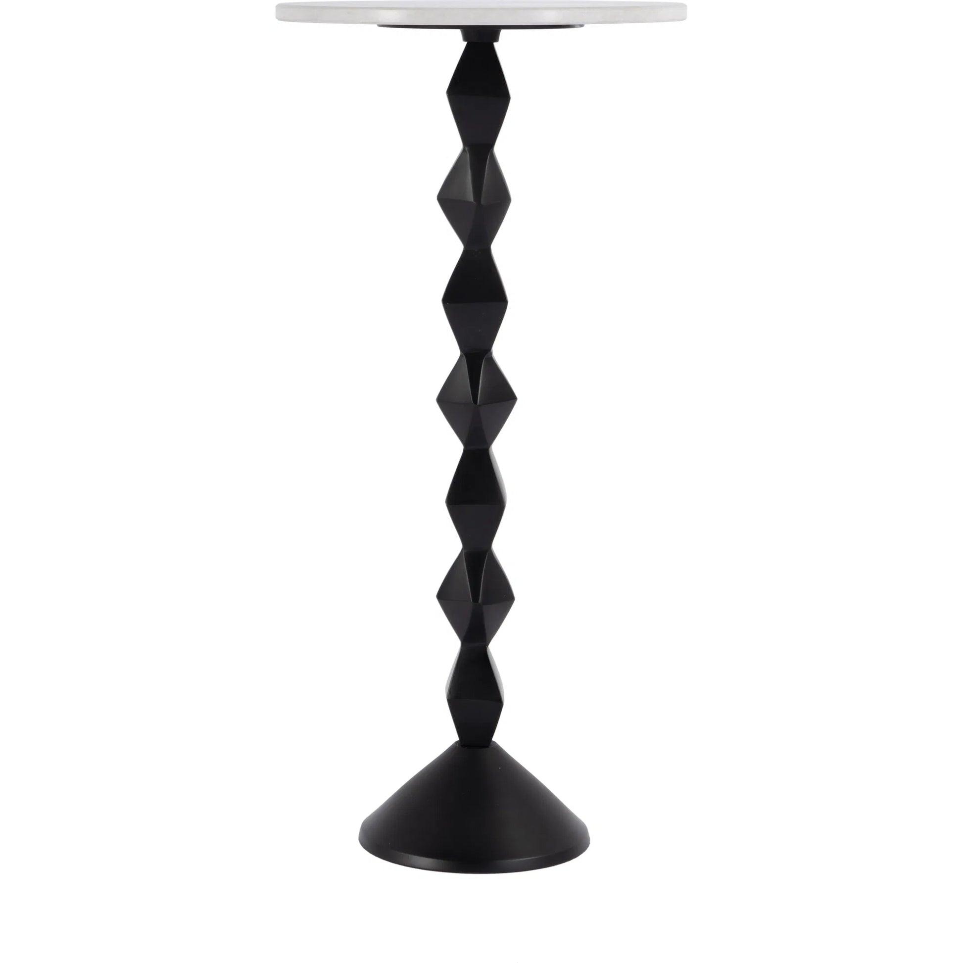 Ada Side Table by Butler Specialty Company in black, white. Made from marble, aluminum, iron in a modern style.