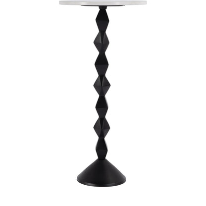 Ada Side Table by Butler Specialty Company in black, white. Made from marble, aluminum, iron in a modern style.