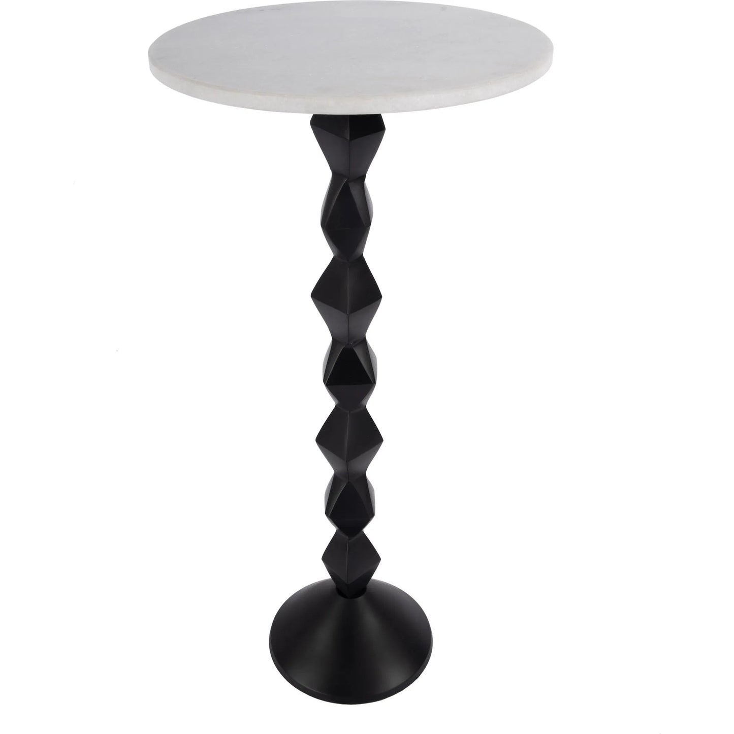004 SI-2333886 | Additional Silo | Ada Side Table by Butler Specialty Company in black, white. Made from marble, aluminum, iron in a modern style.