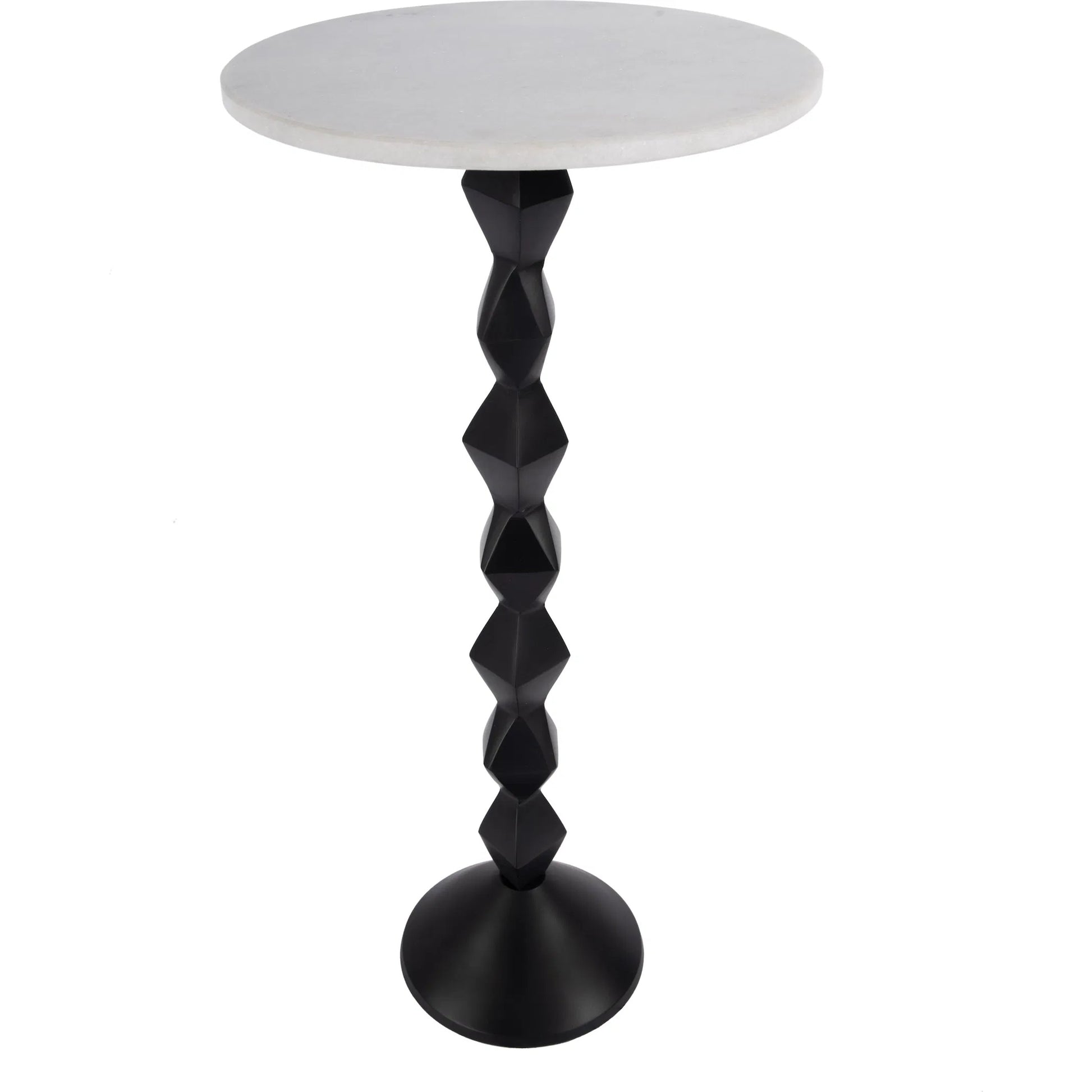 Ada Side Table by Butler Specialty Company in black, white. Made from marble, aluminum, iron in a modern style.