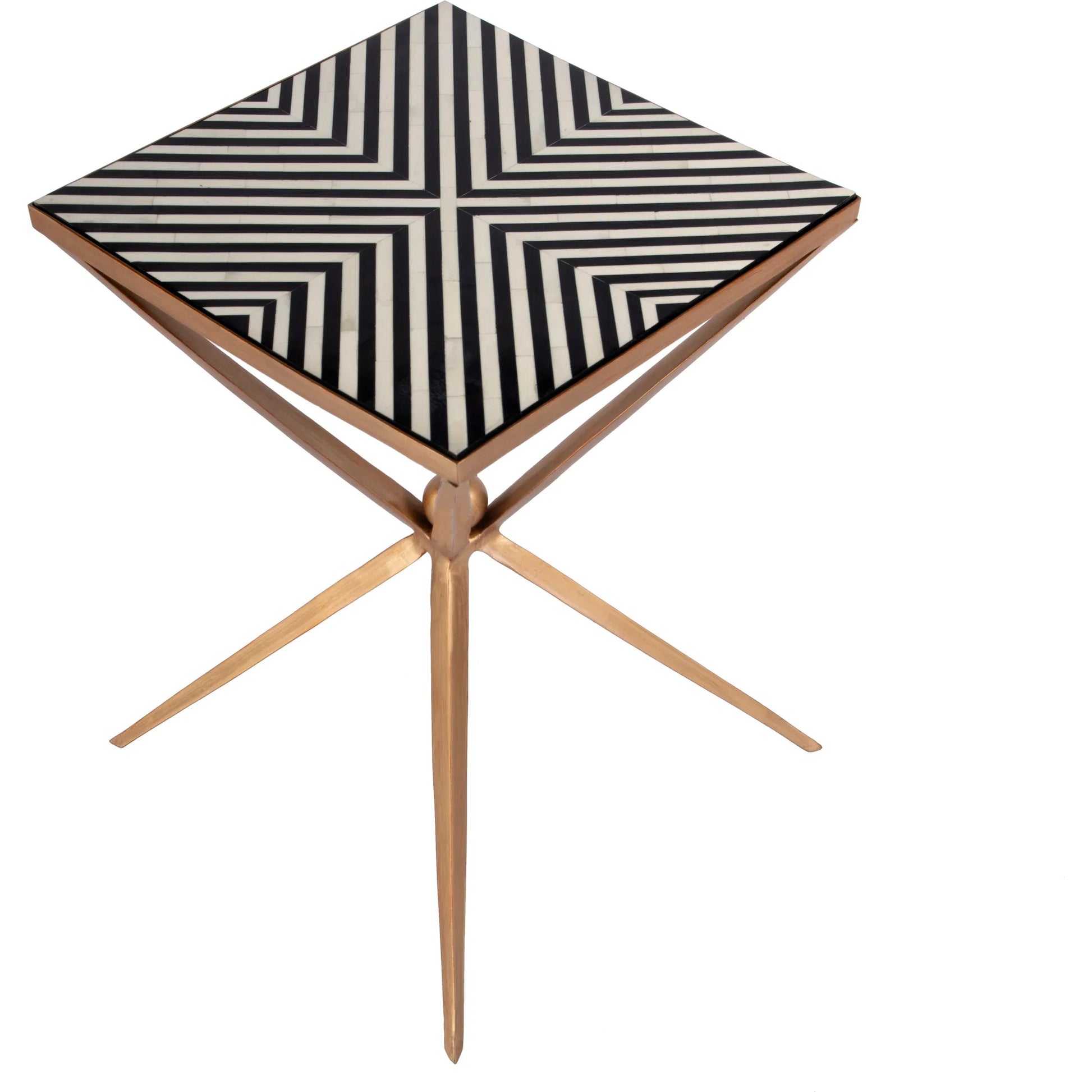 Issa Square Bone In-Lay Side Table by Butler Specialty Company in multi. Made from aluminum, iron, mdf, bone, resin in a eclectic & global style.
