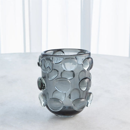 Rondelle Vase by Global Views. Made from art glass in a modern style.