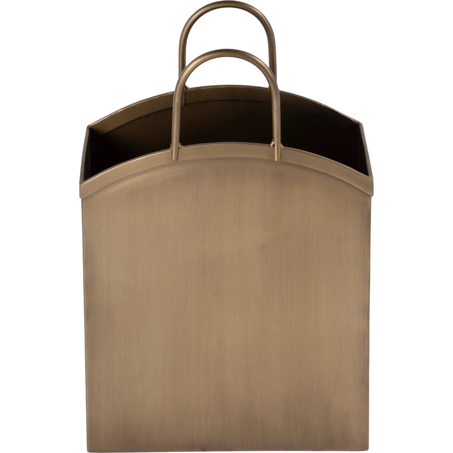 003 SI-2333935 | Additional Silo | Gia Magazine Basket by Butler Specialty Company in antique gold. Made from stainless steel in a modern style.
