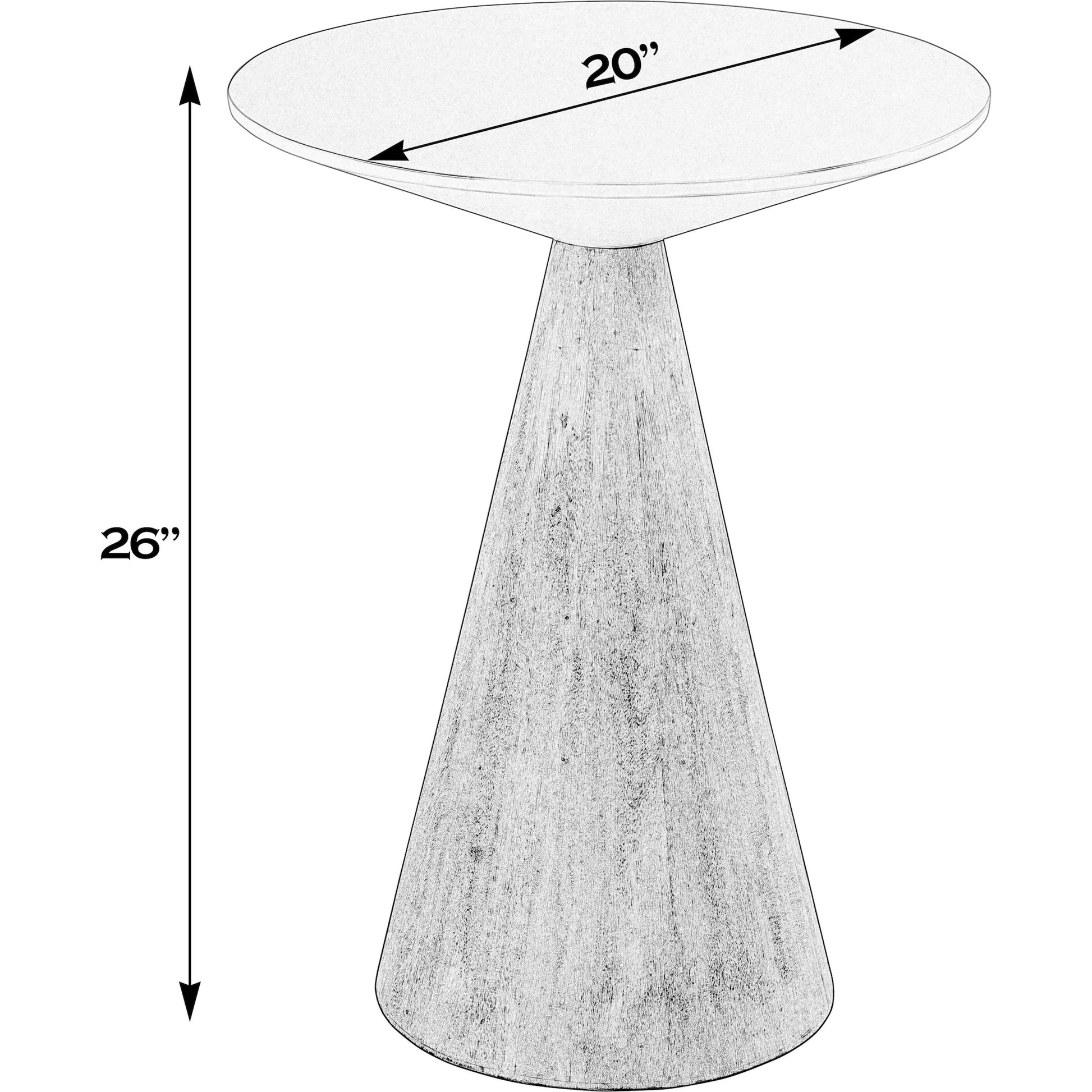Via Side Table by Butler Specialty Company in natural. Made from mango solids in a transitional style.