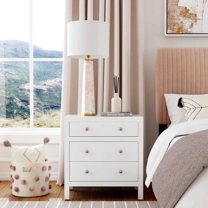 Nora 3-Drawer Nightstand by Butler Specialty Company. Made from acacia wood, acacia veneer, mdf, pine wood in a transitional style.