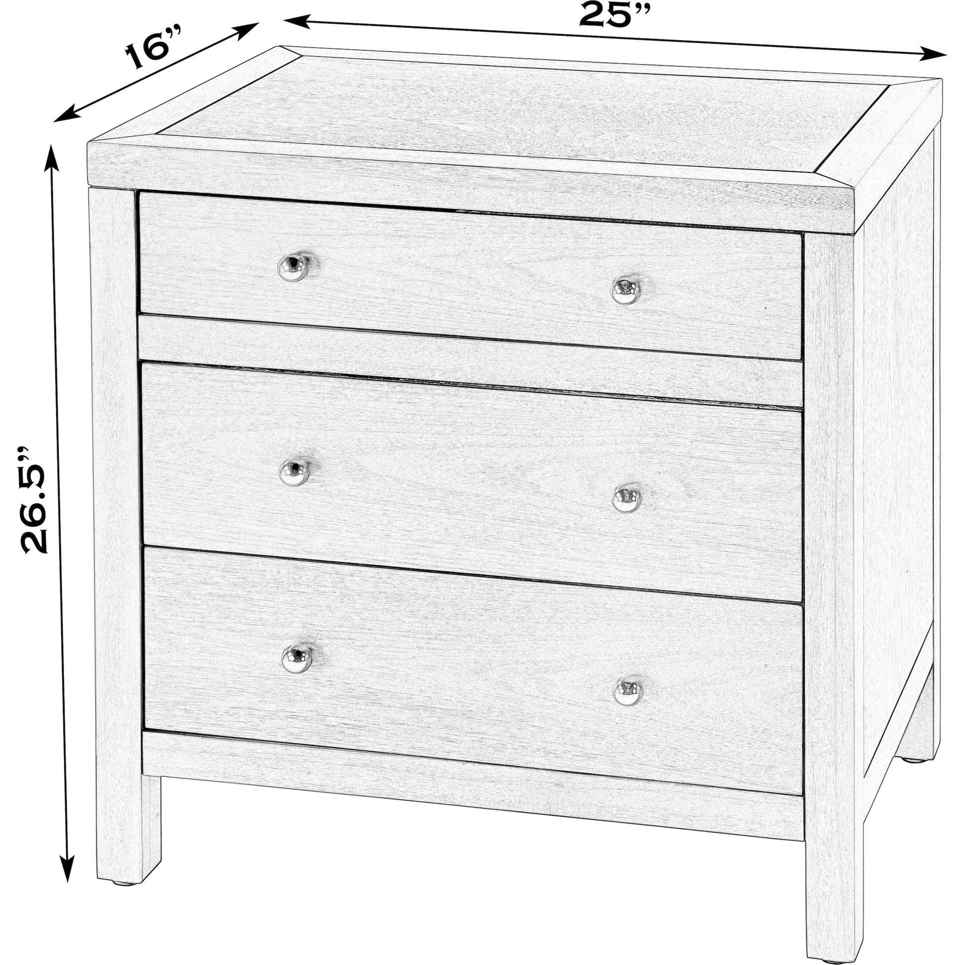 Nora 3 Drawer Nightstand by Butler Specialty Company. Made from unique in a unique style.